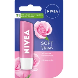 Nivea 24 h melt-in moisture Soft Rose pomadka 