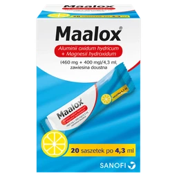 Maalox (460 mg + 400 mg)/4,3 ml zawiesina doustna 