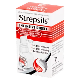 Strepsils Intensive Direct 8,75 mg/dawkę aerozol do stosowania w jamie ustnej, roztwór 