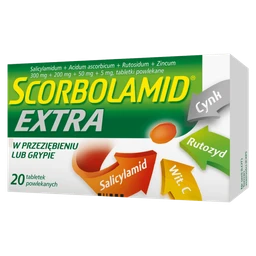 Scorbolamid Extra 300 mg+200 mg+50 mg+5 mg tabletki powlekane 