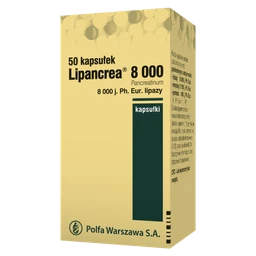 Lipancrea 8000 8 000 j.Ph. Eur. Lipazy kapsułki 