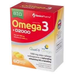 bio Omega3 + D2000 1000 mg+12 mg+50 µg kapsułki 