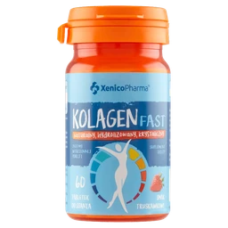 Kolagen Fast 500 mg+15 mg tabletki do ssania o smaku truskawkowym 