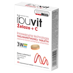 Ibuvit Żelazo + C 70 mg+20 mg tabletki o zmodyfikowanym uwalnianiu 