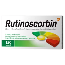 Rutinoscorbin 25 mg + 100 mg tabletki powlekane 