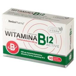 Witamina B12 Active Methylcobalamin 500 µg kapsułki 