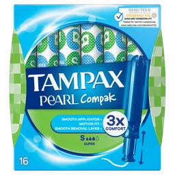 Tampax Compak Pearl Super, tampony z aplikatorem 