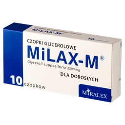 Milax- M dia dorosłych 2500 mg czopki 