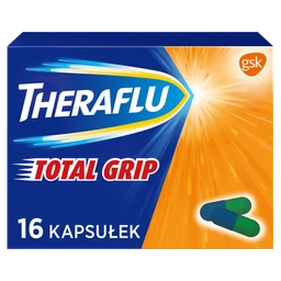 Theraflu Total Grip 500 mg+6,1 mg+100 mg kapsułki twarde 