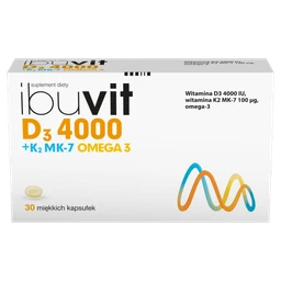 Ibuvit D3 4000 + K2 MK-7 Omega 3 kapsułki 