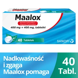 Maalox 400 mg+400 mg tabletki 