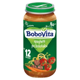 BoboVita Junior, obiadek spaghetti po bolońsku, 12m+ 