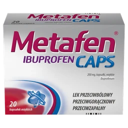 Metafen Ibuprofen Caps 200 mg kapsułki miękkie 