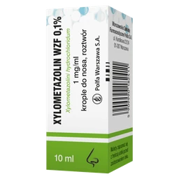 Xylometazolin WZF 0,1% 1 mg/ml krople do nosa, roztwór 