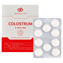 Colostrum z maliną tabletki do ssania 