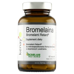 Bromelaina Bromelami Retard 150 mg kapsułki 