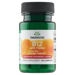 Swanson Vitamin B-12, Folic Acid, suplement diety 