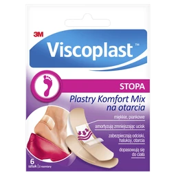 Viscoplast Komfort Mix na otarcia, plastry na stopę 