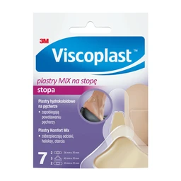 Viscoplast MIX na stopę, zestaw plastrów na odciski i haluksy 