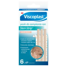 Viscoplast Steri-Strip, paski do zamykania ran, beżowe 