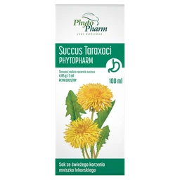 Succus Taraxaci Phytopharm 4,85 g/5 ml płyn doustny 