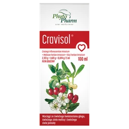 Cravisol (2,313 g + 1,601 g + 0,694 g)/5 ml płyn doustny 