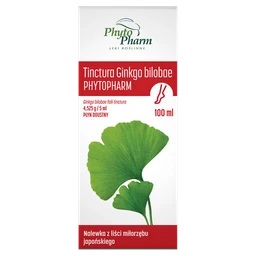 Tinctura Ginkgo bilobae PhytoPharm 4,525 g/5 ml płyn doustny 