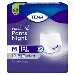 Tena Pants Proskin Super Night, medium 80-110 cm, majtki chłonne na noc 