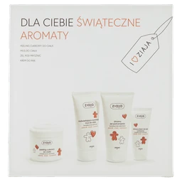 Zestaw Promocyjny Ziaja Świąteczne Aromaty, peeling cukrowy do ciała, 200 ml + mus do ciała 160 ml + żel pod prysznic, 160 ml + krem do rąk, 50 ml 