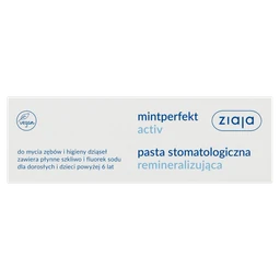 Ziaja Mintperfekt Activ, pasta do zębów remineralizująca 