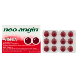 Neo-Angin wiśnia 1,2 mg+0,6 mg+5,9 mg pastylki twarde 