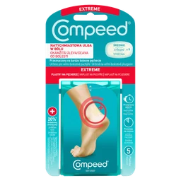 Compeed, plaster na pęcherze na piętach dla aktywnych, średni 