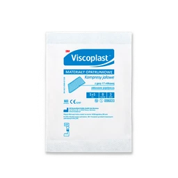 Viscoplast Kompresy gazowe jałowe 5 cm x 5 cm 