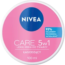 Nivea Care 5w1, lekki łagodzący krem do twarzy 