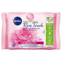 Nivea Rose Touch, chusteczki micelarne 