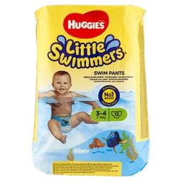 Huggies Little Swimmers 3−4 (7−15 kg), pieluchomajtki do pływania 