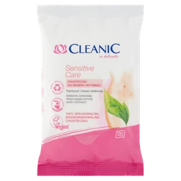 Cleanic Sensitive Care, chusteczki do higieny intymnej 