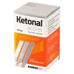 Ketonal Active 50 mg kapsułki twarde 