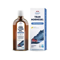 Osavi Tran norweski 1000 mg olej o aromacie cytrynowym 