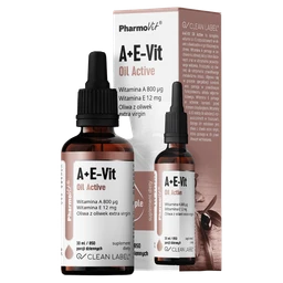 A+E-Vit Oil Active Clean Label 800 µg+12 mg krople 