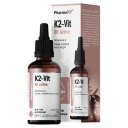 K2-Vit Oil Active Clean Label 12 mg+75 µg krople 