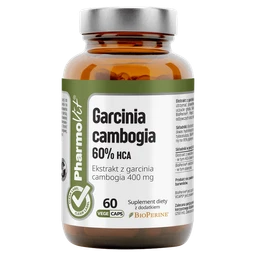 Garcinia cambogia 60% HCA Clean Label kapsułki 