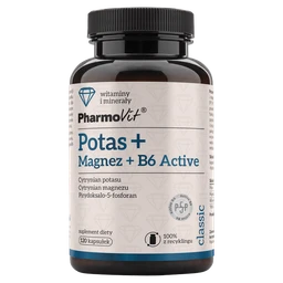 Potas + Magnez + B6 Active Pharmovit, suplement diety 