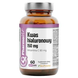 Kwas hialuronowy 150 mg Clean Label 150 mg+80 mg+2,85 mg kapsułki 