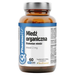 Miedź organiczna Clean Label 2,85 mg+2 mg kapsułki 