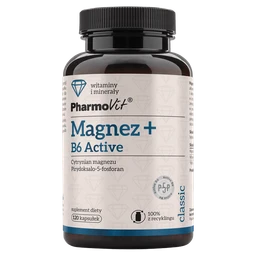 Magnez+B6 Active 83,3 mg+1,87 mg kapsułki 