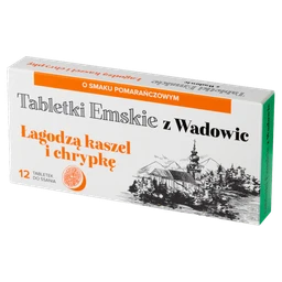 Tabletki Emskie z Wadowic tabletki do ssania o smaku pomarańczowym 