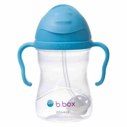 B.BOX, bidon ze słomką, Blueberry, 6 m+, 240 ml 