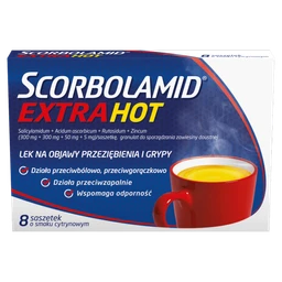 Scorbolamid EXTRA Hot 300 mg+300 mg+50 mg+5 mg granulat do sporz. zaw. doustnej 