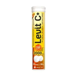 Levit C+ 2000 mg+100 µg+5 mg tabletki musujące o smaku cytrynowym 